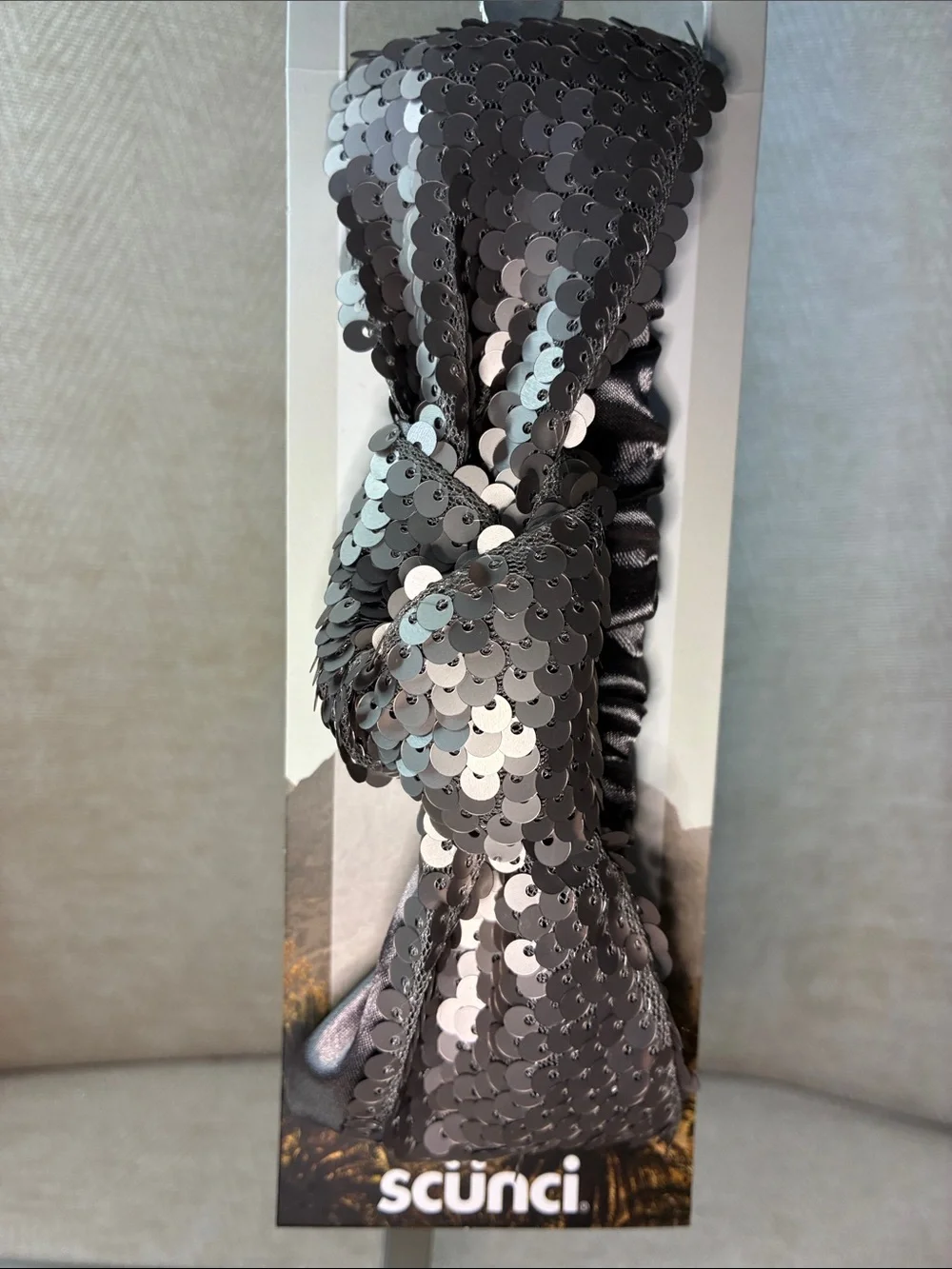 Wild Primrose Silver Sequin Headband by